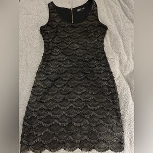 Guess brand size 12 gold and black color dress.